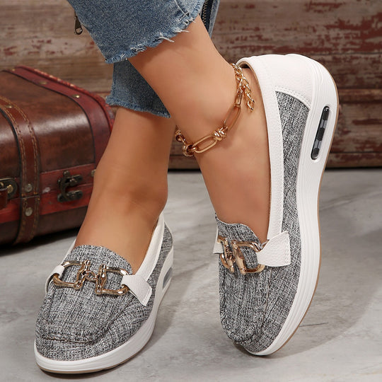 Damen Slip-On Sneaker mit modischem Metallakzent R&B