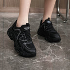 Damen sportliche Fitness Sneakers mit atmungsaktiver Mesh-Oberfläche R&B