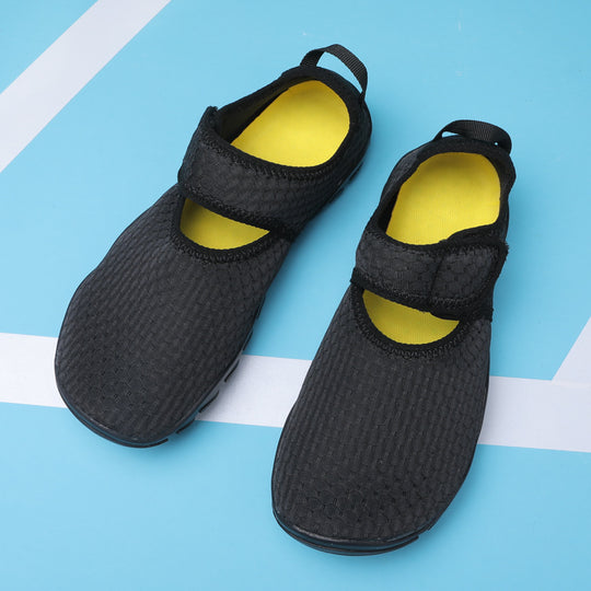 Damen Aquaschuhe mit flexiblem Klettverschluss und rutschfester Sohle R&B