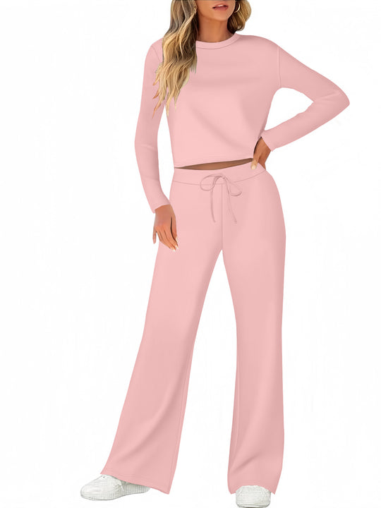 Damen Bequemes Lounge-Set mit weitem Schnitt und langem Arm R&B