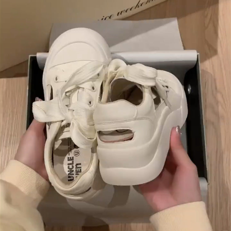 Damen Sneaker mit modischem Plateau und atmungsaktiver Konstruktion