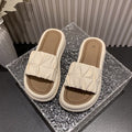 Damen bequeme Mules mit elegantem Rüschendesign R&B