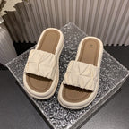 Damen bequeme Mules mit elegantem Rüschendesign R&B