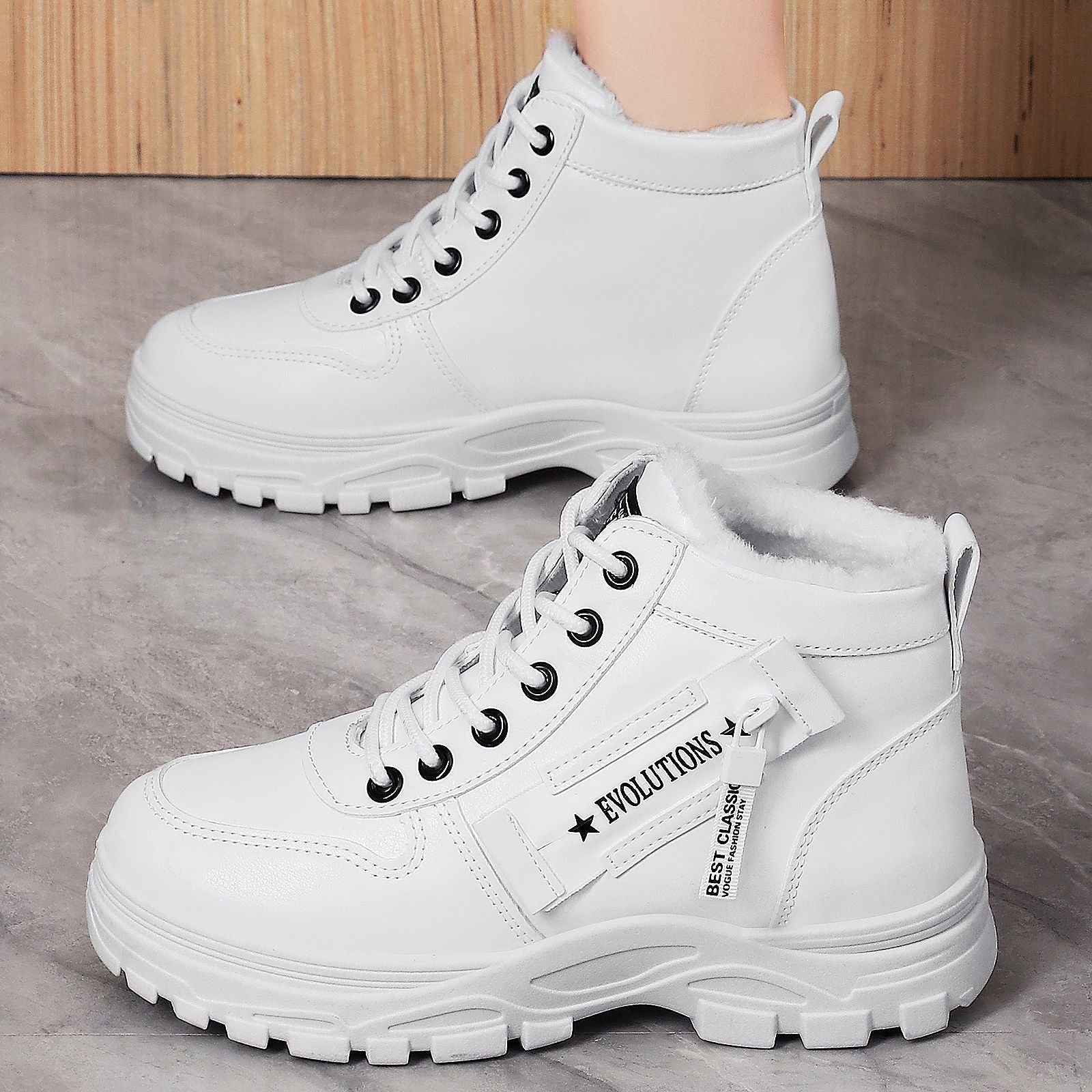 Damen Modische Winterstiefel mit komfortabler Isolierung und rutschfester Sohle R&B