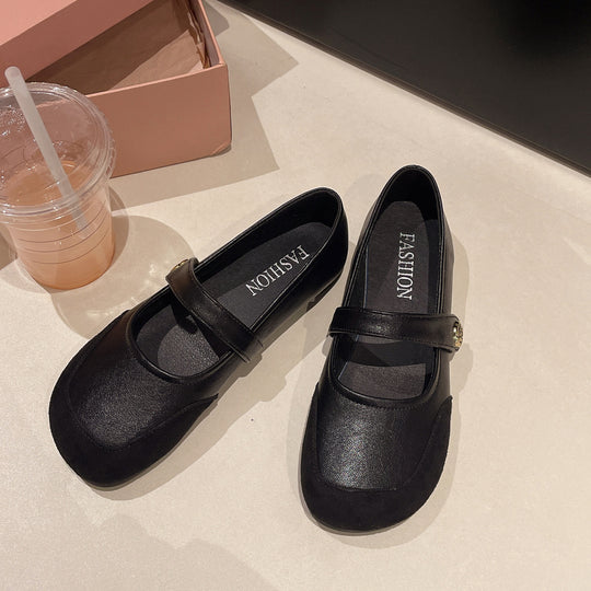 Damen elegante Ballerinas mit dekorativem Riemchen und hochwertiger Sohle R&B