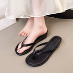 Damen eleganter Wedgesandalen mit schimmerndem Design EB