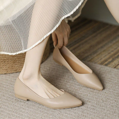 Damen Elegante Ballerinas mit spitzem Design und weich gepolsterter Innensohle R&B