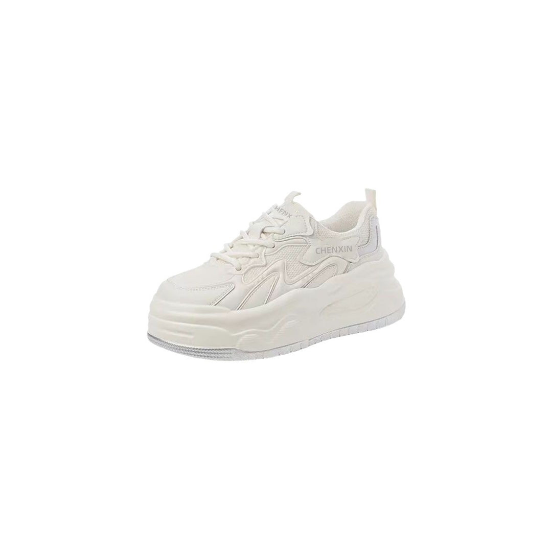 Damen komfortable Chunky-Sneaker mit atmungsaktiver Netz-Oberfläche R&B