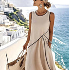 Damen Maxi-Kleid mit einzigartigem Wickeldesign R&B