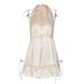 Damen Elegantes Top mit tiefem V-Ausschnitt und Rüschendetails R&B