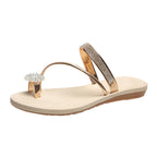 Damen Zierliche Modische Flip-Flops mit funkelnden Strassdetails und konturiertem Fußbett R&B