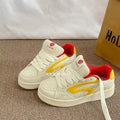 Damen Sportliche Sneakers mit buntem Akzent und atmungsaktiver Obermaterialstruktur R&B