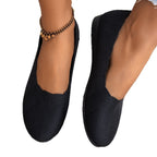 Damen Atmungsaktive Ballerinas mit flexiblem Fußbett R&B