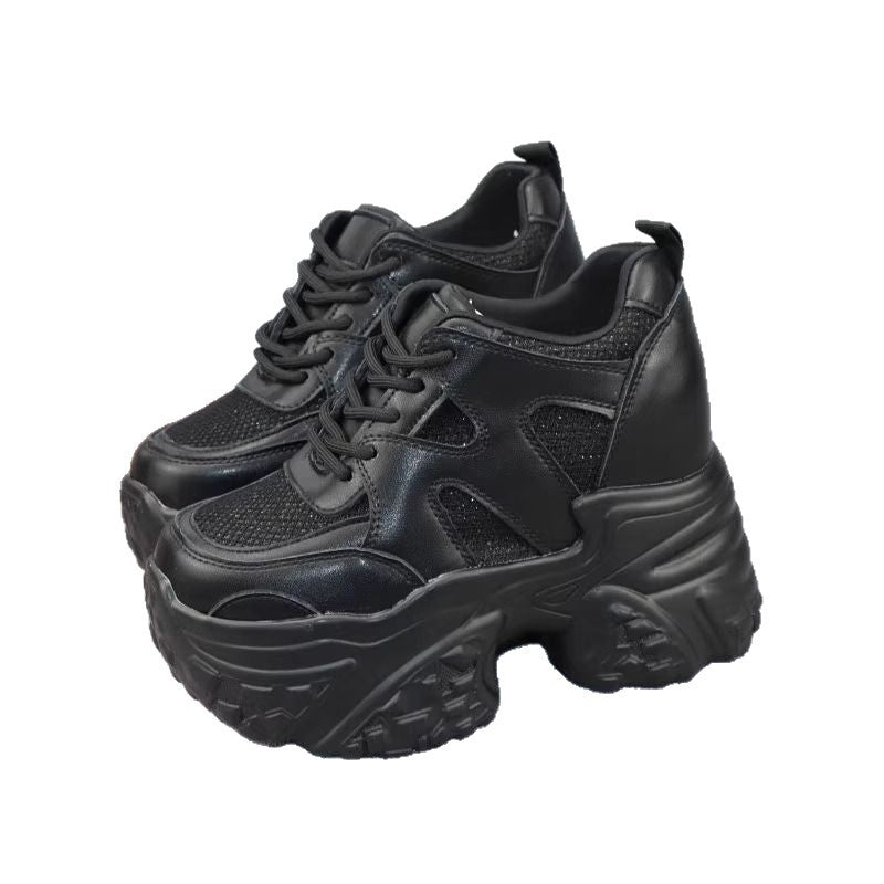 Damen Chunky Sneakers mit atmungsaktiver Mesh-Oberfläche und dämpfender Sohle