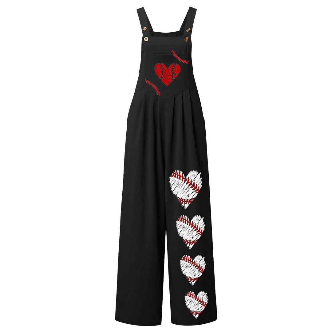 Damen Latzhose mit einzigartigem Herz-Motiv R&B