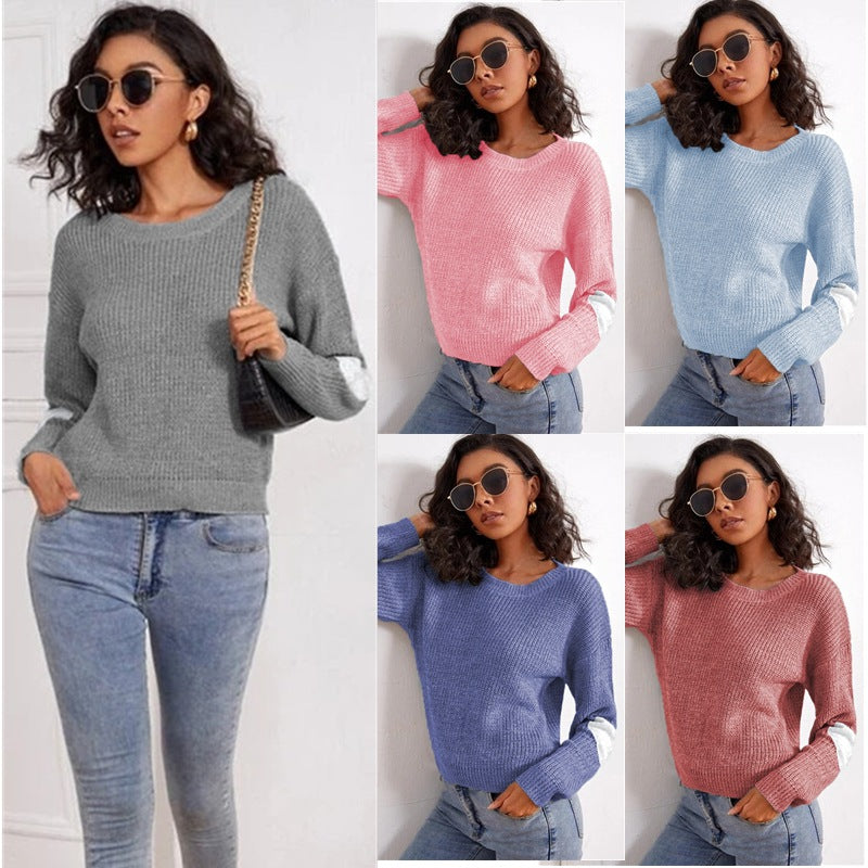 Damen Strickpullover mit modischem Schnitt