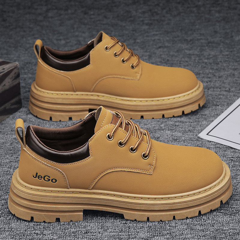 Damen Robuste Schnürschuhe mit dicker Sohle und strapazierfähigem Obermaterial