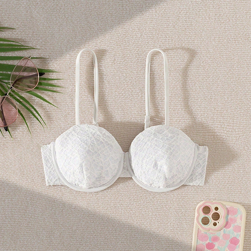 Damen Push-Up-Bra mit raffinierter Spitzenstruktur R&B