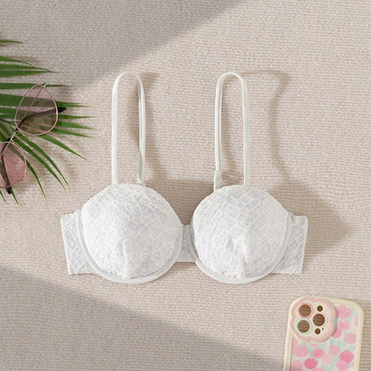 Damen Push-Up-Bra mit raffinierter Spitzenstruktur R&B
