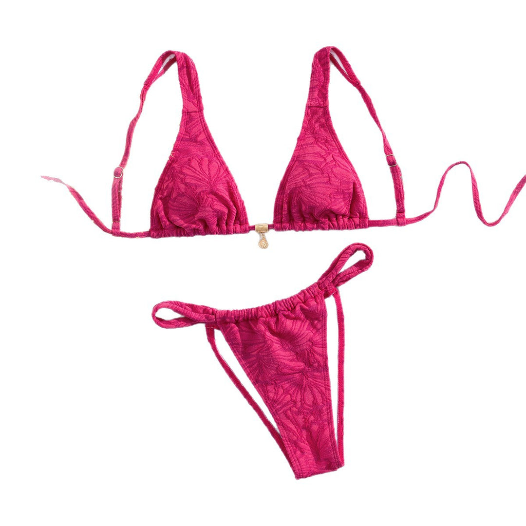 Damen Triangel-Bikini mit floralem Design R&B