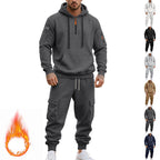 Herren lässiges Freizeitset mit praktischen Taschen und Reißverschluss R&B
