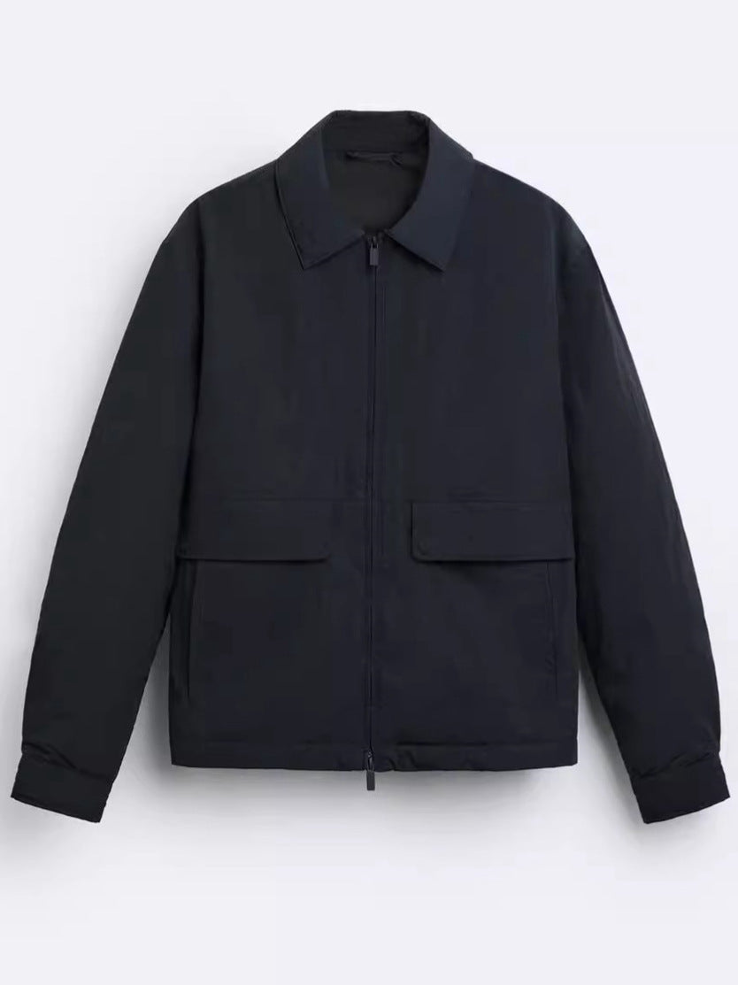 Herren lässige Jacke mit praktischen Taschen und modernem Schnitt R&B