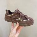 Damen Sportliche Wildledersneaker mit atmungsaktivem Mesh-Einsatz R&B