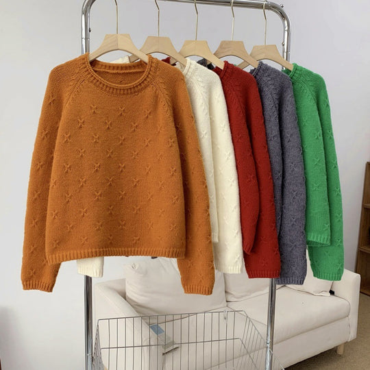 Damen Kuscheliger Strickpullover mit strukturiertem Muster R&B