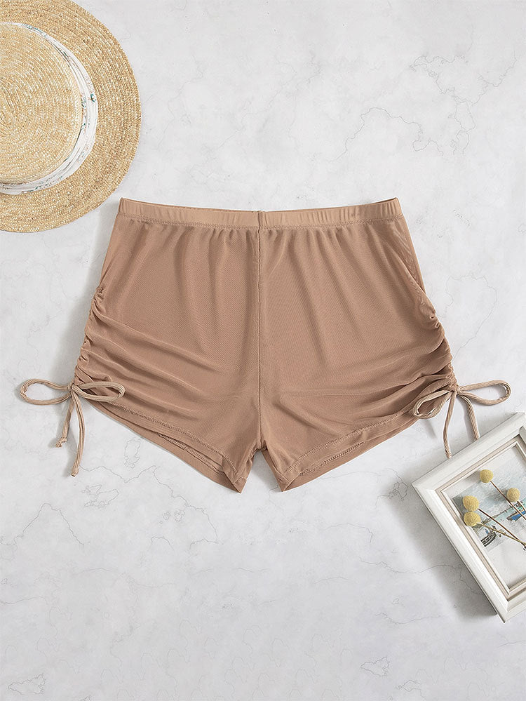 Damen Badeshorts mit seitlichen Raffungen R&B