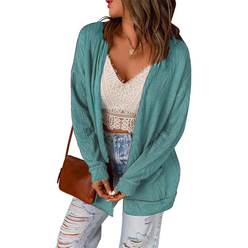 Damen lässige Long Cardigan R&B