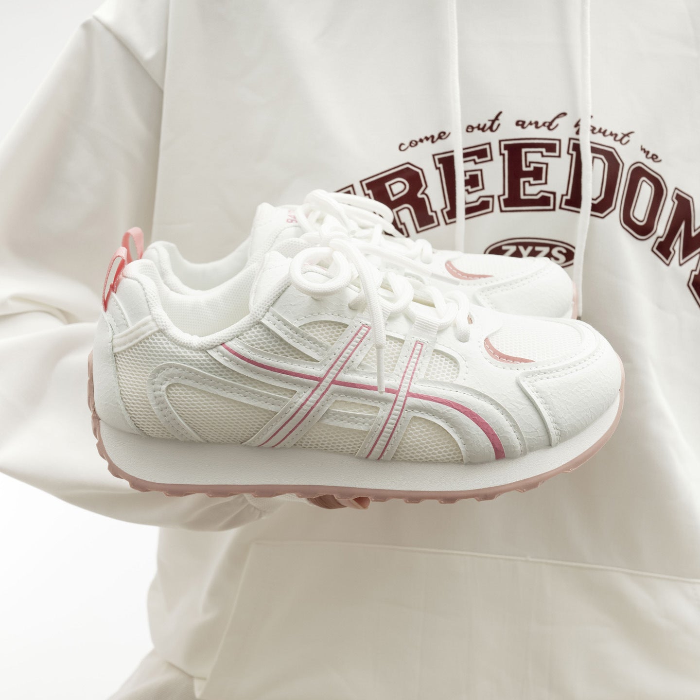 Damen Sportliche Sneakers mit atmungsaktiver Mesh-Oberfläche und rutschfester Sohle