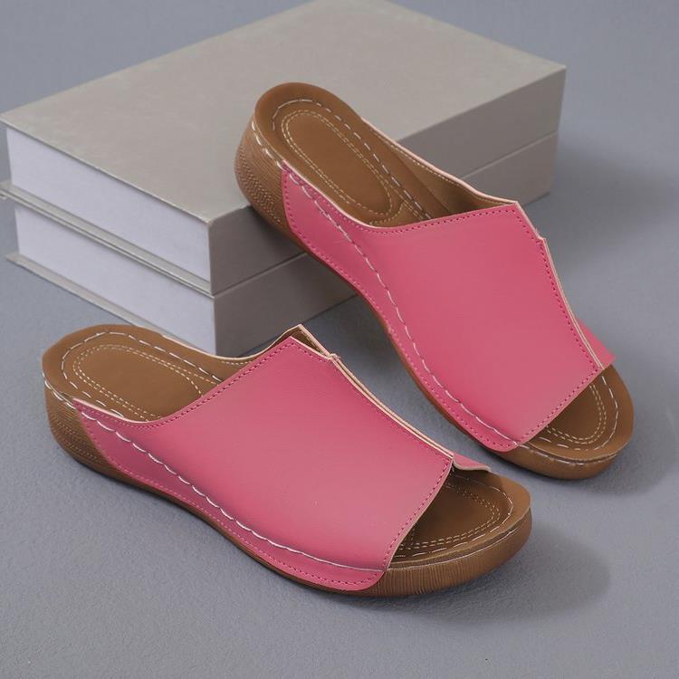 Damen entspannte Zehentrenner-Sandalen mit weichem Fußbett R&B