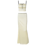 Damen Glamouröses Satin-Kleid mit Spitzendetails R&B