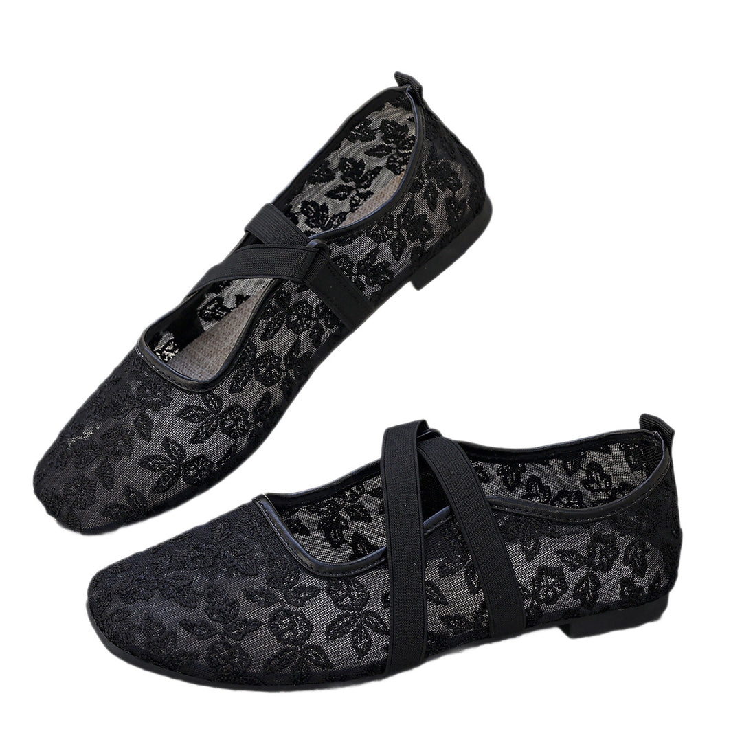 Damen Komfortable und modische Ballerinas mit verstellbaren Riemen R&B