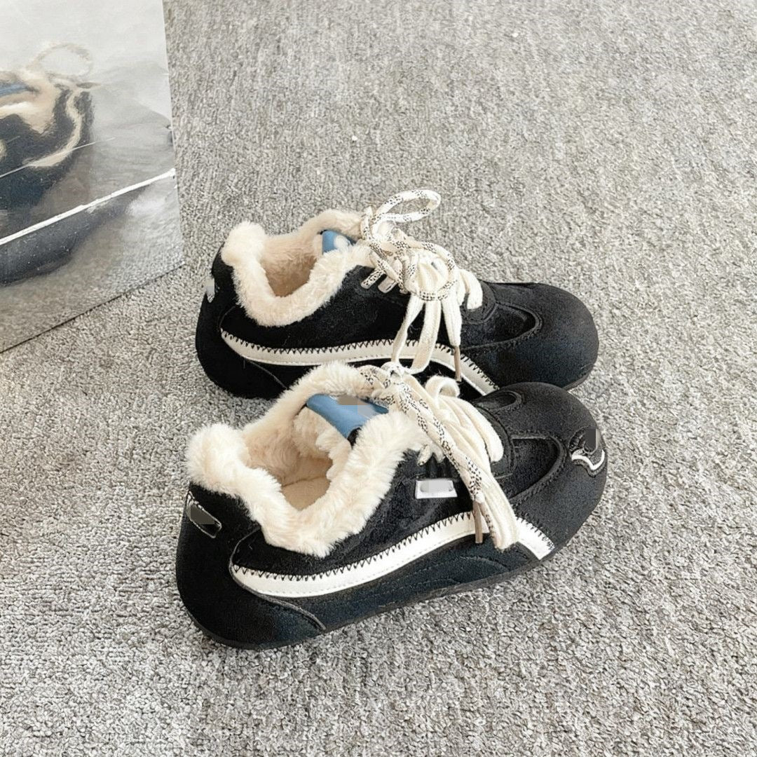 Damen Sneaker mit wärmendem Fleece-Innenfutter und modischem Design R&B