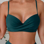 Damen Bikini-Set mit gepolstertem Oberteil und dekorativem Stern-Detail R&B