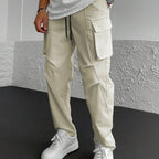 Herren Cargo-Hose mit multifunktionalen Taschen und elastischem Bund