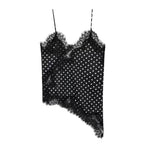 Damen-Spitzen-Camisole mit asymmetrischem Schnitt und eleganten Punkten R&B