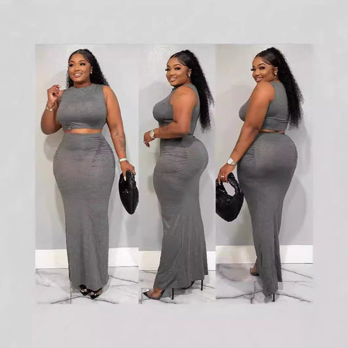 Damen Eleganter und figurumspielender Maxirock mit Rüschendetails R&B
