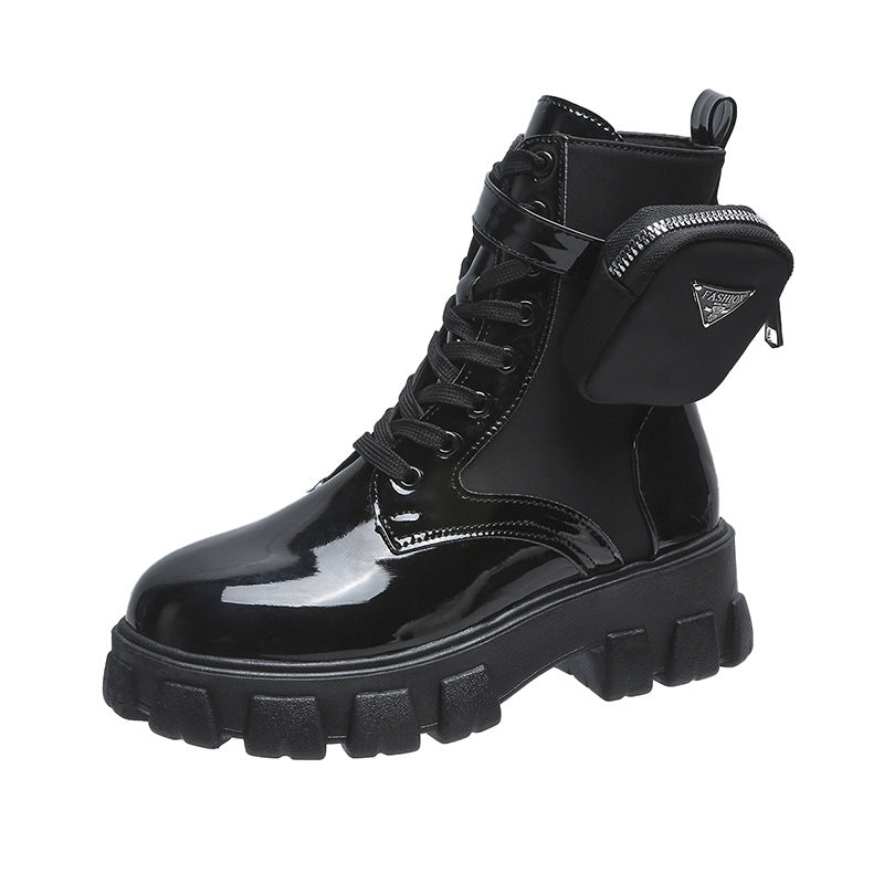 Damen High-Top Stiefel mit robustem Sohlendesign und praktischem Reißverschluss R&B
