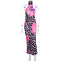 Damen Maxikleid mit schickem Blumen- und Tiermuster R&B