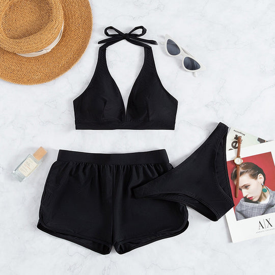 Damen moderner Bikini-Set mit verstellbaren Trägern und sportlichem Schnitt R&B