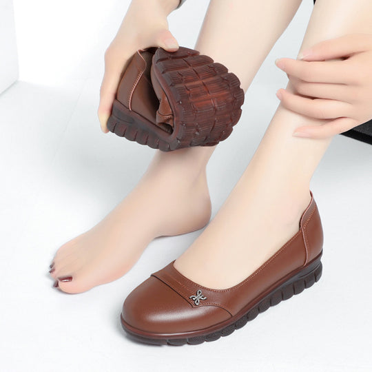 Damen Ballerinas mit dämpfendem Fußbett und dekorativen Schmuckdetails R&B