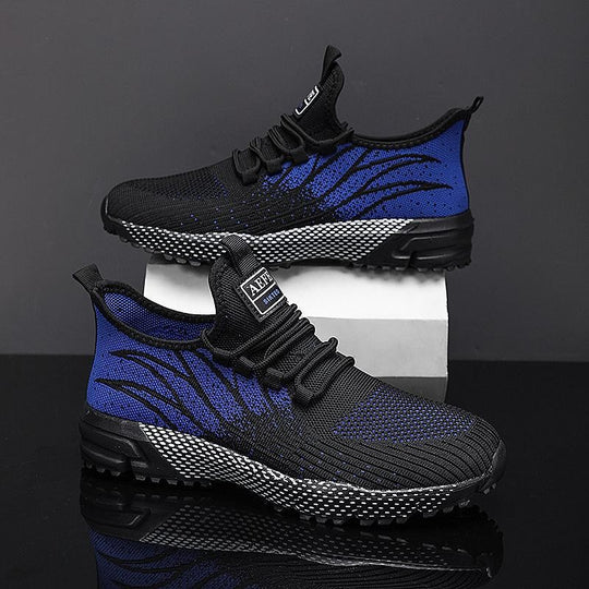 Damen Sportliche Lauf-Sneakers mit modernem Strickdesign R&B