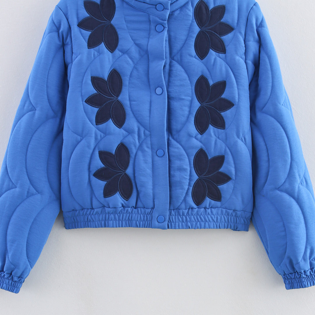 Damen Steppjacke mit floralem Design R&B