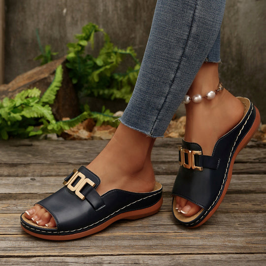 Damen Komfortable Slide Sandalen R&B