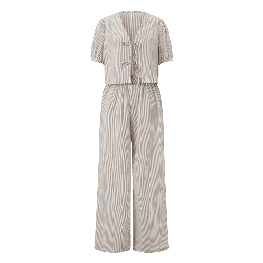 Damen luftiges Sommer-Jumpsuit mit Raffung R&B