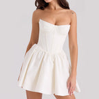 Damen Bustierkleid mit ausgestelltem Rock EB