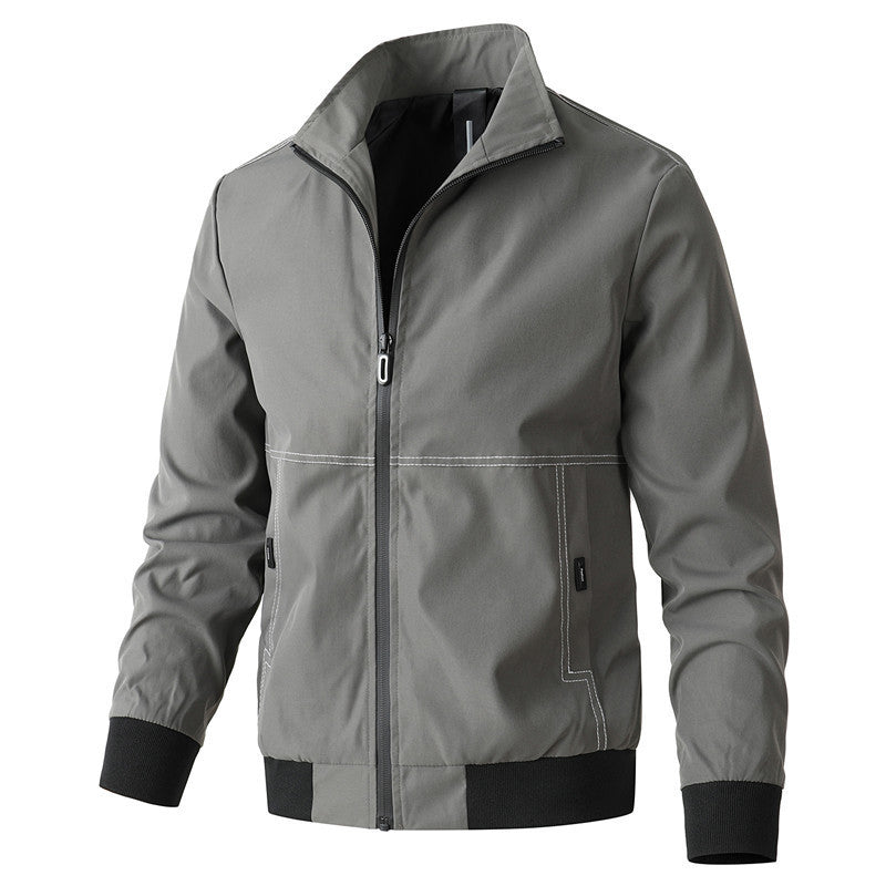 Herren sportive Übergangsjacke mit elastischen Bündchen und praktischen Reißverschlusstaschen R&B
