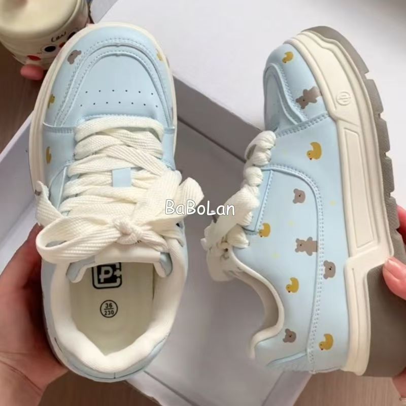 Damen Sneaker mit tierischen Motiven und bequemer Dämpfung